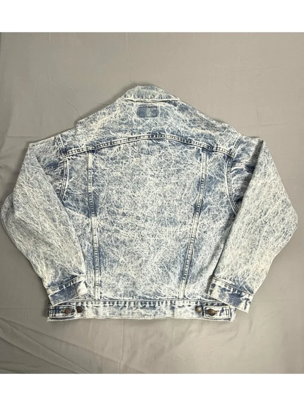 VTG 80s Levis Acid Wash Denim Trucker Jacket Mens L Made in USA 70507 0219 4 Pkt
